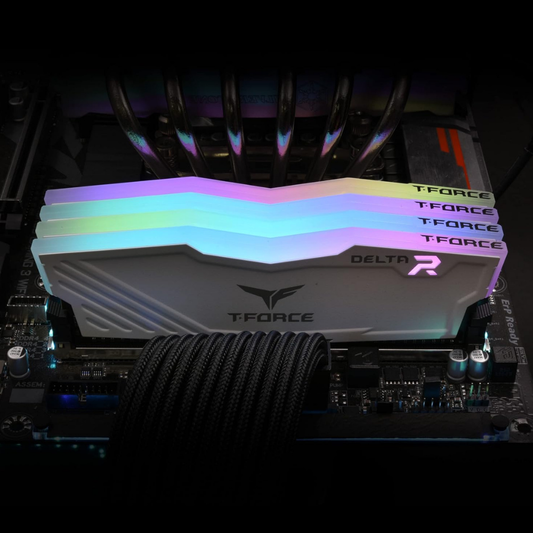 TeamGroup T-Force Delta 8GB DDR4 3000MHz RAM RGB White