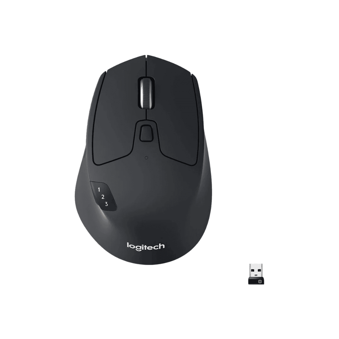 Logitech M720 Triathlon Wireless Mouse - Multi-Device Connectivity and Long Battery Life - Blue Orbit Computer Trading LLC