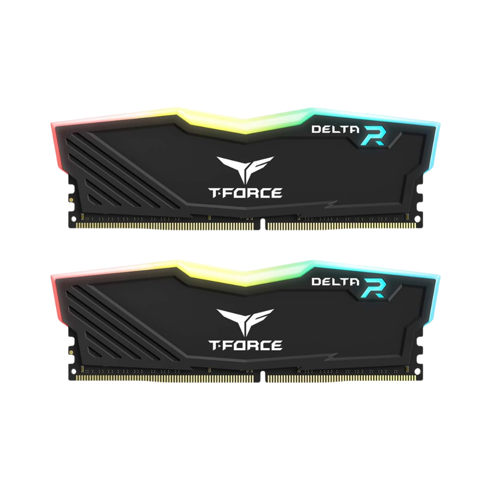 TeamGroup T-Force Delta 16GB (2x8GB) DDR4 3600MHz Desktop RAM | RGB Black