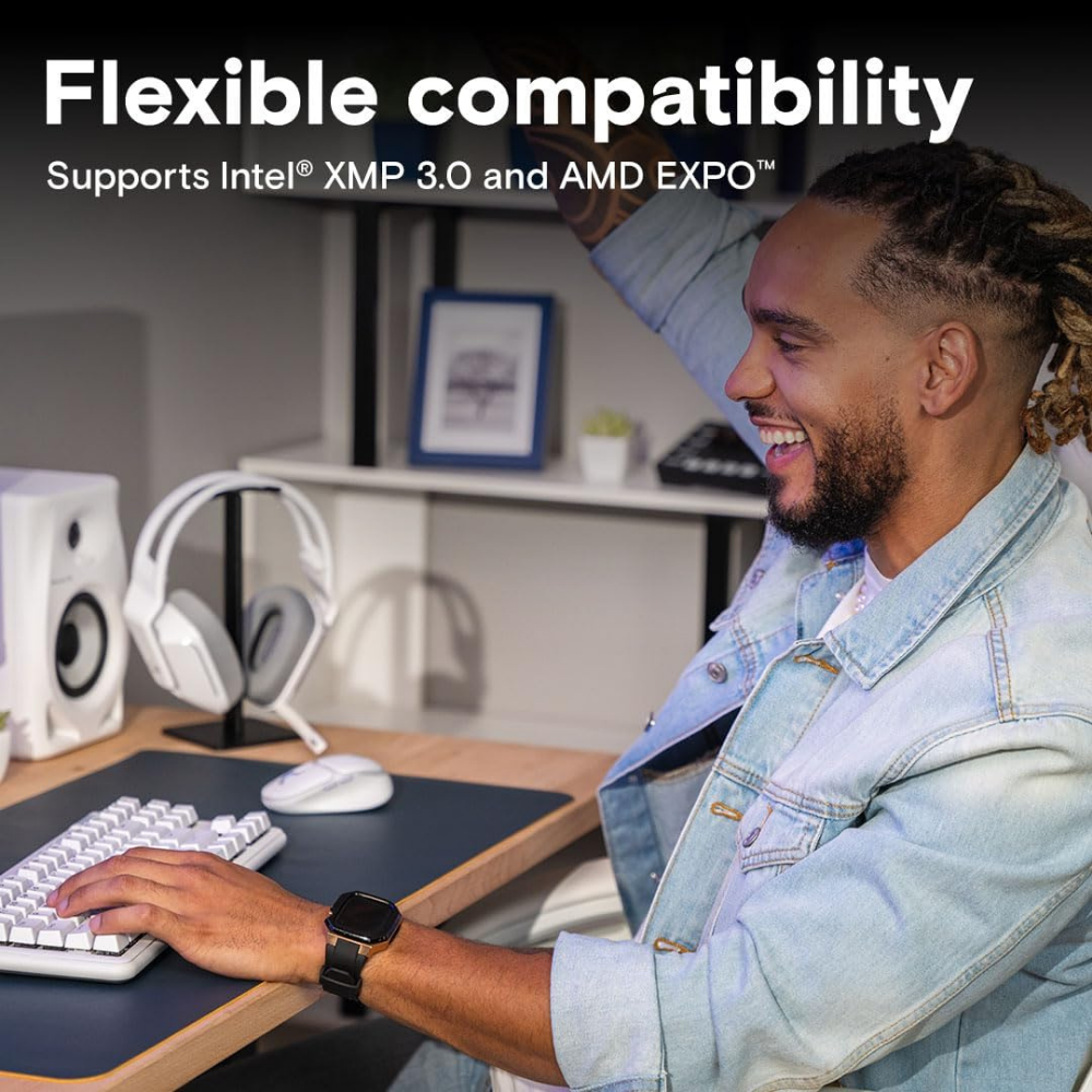 Crucial 32GB DDR5-4800 UDIMM Desktop RAM | Single Stick