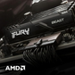 ذاكرة وصول عشوائي (RAM) للكمبيوتر المكتبي HyperX Fury 16GB DDR4 3200MHz بدون إضاءة RGB