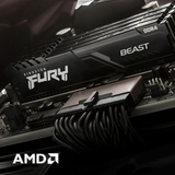 ذاكرة وصول عشوائي (RAM) للكمبيوتر المكتبي HyperX Fury 16GB DDR4 3200MHz بدون إضاءة RGB