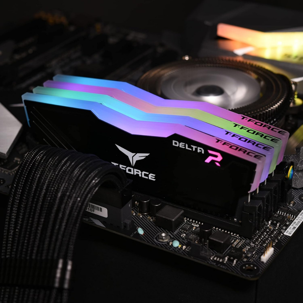TeamGroup T-Force Delta 16GB (2x8GB) DDR4 3600MHz Desktop RAM | RGB Black